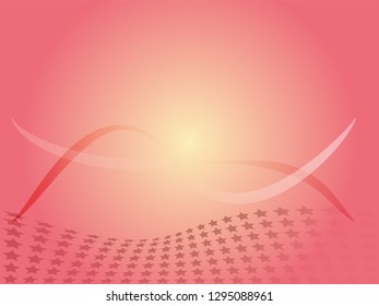 Concept star wavy design. Eps 10 vector background. Gradient mesh included - Vector