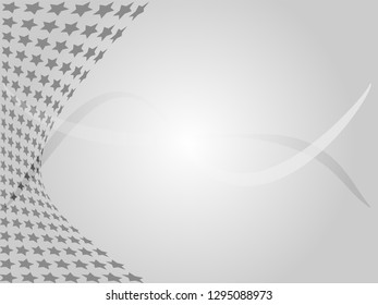 Concept star wavy design. Eps 10 vector background. Gradient mesh included - Vector