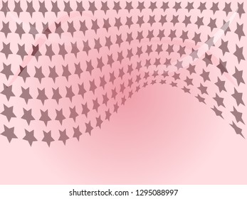Concept star wavy design. Eps 10 vector background. Gradient mesh included - Vector