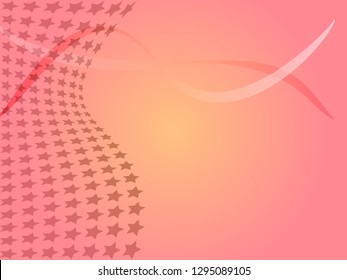Concept star wavy design. Eps 10 vector background. Gradient mesh included - Vector