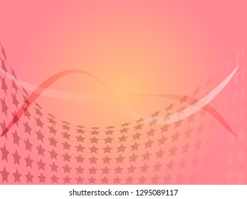 Concept star wavy design. Eps 10 vector background. Gradient mesh included - Vector