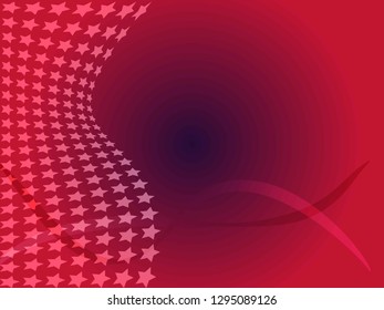 Concept star wavy design. Eps 10 vector background. Gradient mesh included - Vector