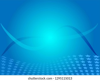 Concept star wavy design. Eps 10 vector background. Gradient mesh included - Vector