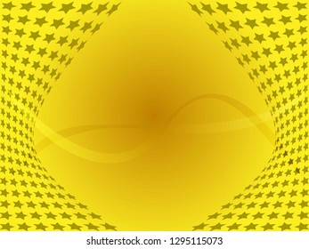 Concept star wavy design. Eps 10 vector background. Gradient mesh included - Vector