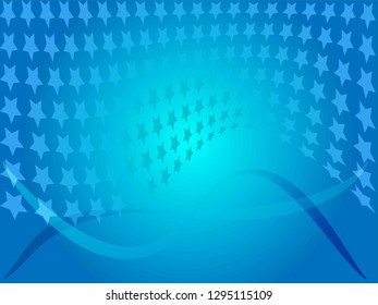 Concept star wavy design. Eps 10 vector background. Gradient mesh included - Vector