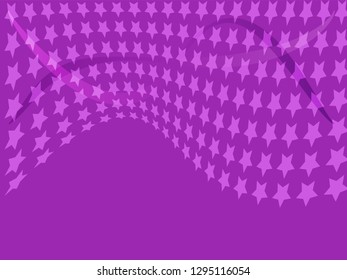 Concept star wavy design. Eps 10 vector background. Gradient mesh included - Vector