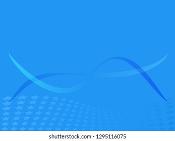 Concept star wavy design. Eps 10 vector background. Gradient mesh included - Vector