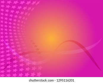 Concept star wavy design. Eps 10 vector background. Gradient mesh included - Vector