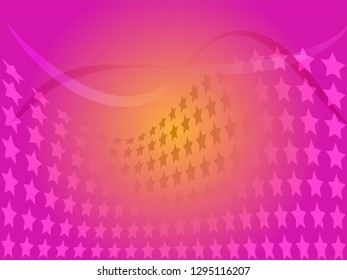 Concept star wavy design. Eps 10 vector background. Gradient mesh included - Vector