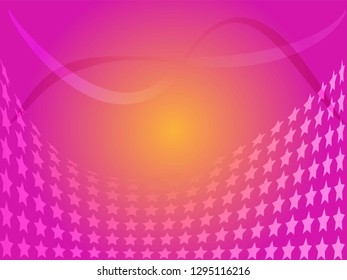 Concept star wavy design. Eps 10 vector background. Gradient mesh included - Vector
