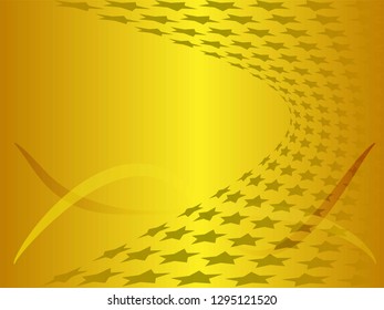 Concept star wavy design. Eps 10 vector background. Gradient mesh included - Vector