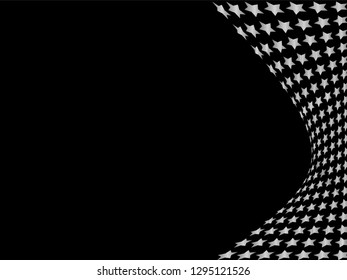Concept star wavy design. Eps 10 vector background. Gradient mesh included - Vector