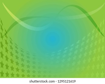 Concept star wavy design. Eps 10 vector background. Gradient mesh included - Vector