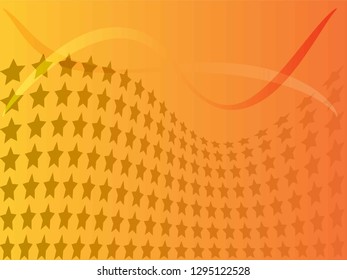 Concept star wavy design. Eps 10 vector background. Gradient mesh included - Vector