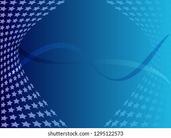 Concept star wavy design. Eps 10 vector background. Gradient mesh included - Vector