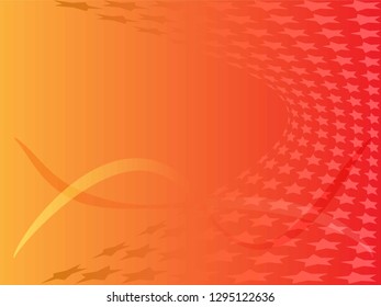 Concept star wavy design. Eps 10 vector background. Gradient mesh included - Vector