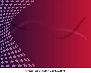 Concept star wavy design. Eps 10 vector background. Gradient mesh included - Vector