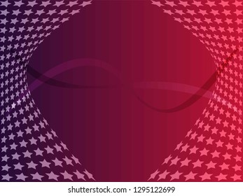 Concept star wavy design. Eps 10 vector background. Gradient mesh included - Vector