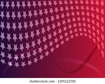 Concept star wavy design. Eps 10 vector background. Gradient mesh included - Vector