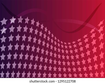 Concept star wavy design. Eps 10 vector background. Gradient mesh included - Vector