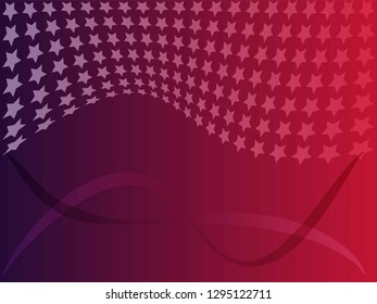 Concept star wavy design. Eps 10 vector background. Gradient mesh included - Vector