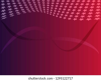 Concept star wavy design. Eps 10 vector background. Gradient mesh included - Vector