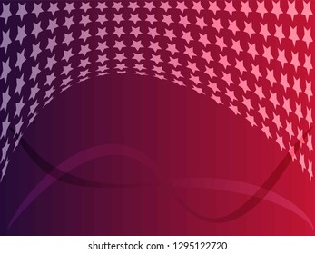 Concept star wavy design. Eps 10 vector background. Gradient mesh included - Vector