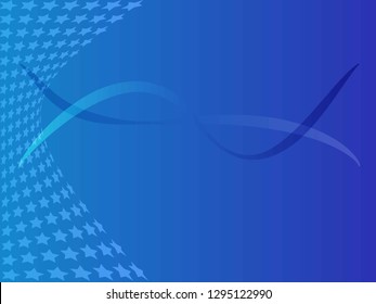 Concept star wavy design. Eps 10 vector background. Gradient mesh included - Vector