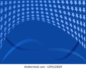 Concept star wavy design. Eps 10 vector background. Gradient mesh included - Vector
