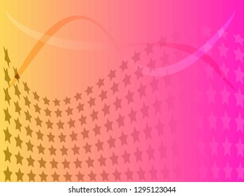 Concept star wavy design. Eps 10 vector background. Gradient mesh included - Vector