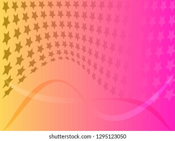 Concept star wavy design. Eps 10 vector background. Gradient mesh included - Vector