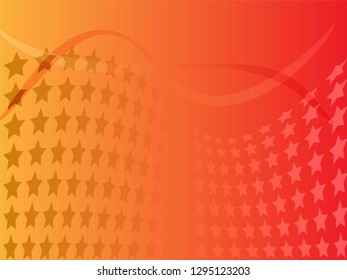 Concept star wavy design. Eps 10 vector background. Gradient mesh included - Vector