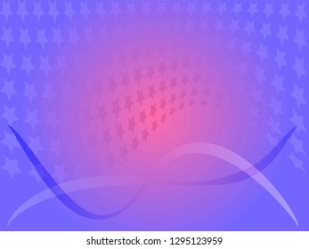Concept star wavy design. Eps 10 vector background. Gradient mesh included - Vector