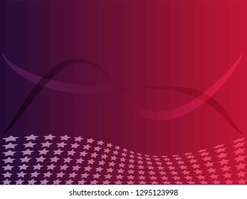 Concept star wavy design. Eps 10 vector background. Gradient mesh included - Vector