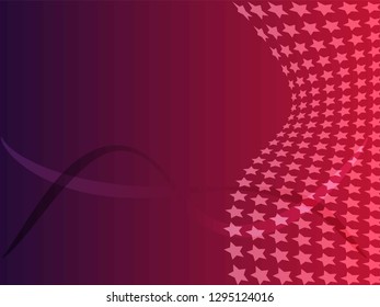 Concept star wavy design. Eps 10 vector background. Gradient mesh included - Vector