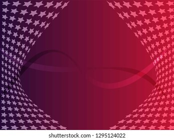 Concept star wavy design. Eps 10 vector background. Gradient mesh included - Vector