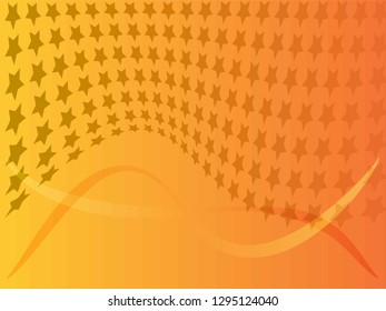 Concept star wavy design. Eps 10 vector background. Gradient mesh included - Vector