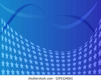 Concept star wavy design. Eps 10 vector background. Gradient mesh included - Vector