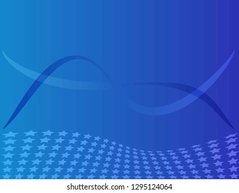 Concept star wavy design. Eps 10 vector background. Gradient mesh included - Vector