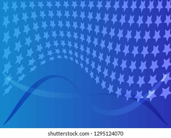 Concept star wavy design. Eps 10 vector background. Gradient mesh included - Vector