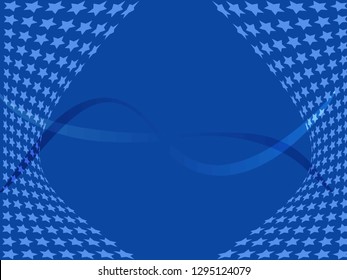 Concept star wavy design. Eps 10 vector background. Gradient mesh included - Vector