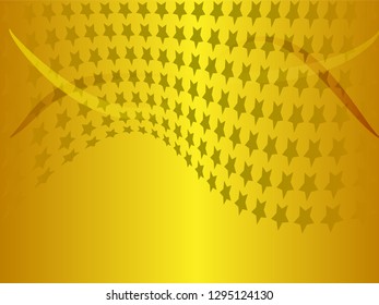 Concept star wavy design. Eps 10 vector background. Gradient mesh included - Vector