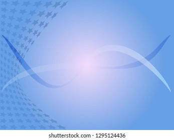 Concept star wavy design. Eps 10 vector background. Gradient mesh included - Vector