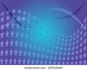 Concept star wavy design. Eps 10 vector background. Gradient mesh included - Vector