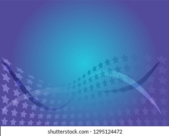 Concept star wavy design. Eps 10 vector background. Gradient mesh included - Vector
