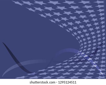 Concept star wavy design. Eps 10 vector background. Gradient mesh included - Vector