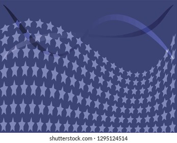 Concept star wavy design. Eps 10 vector background. Gradient mesh included - Vector