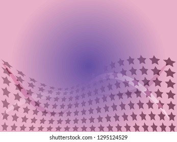 Concept star wavy design. Eps 10 vector background. Gradient mesh included - Vector