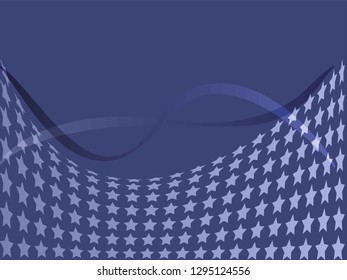 Concept star wavy design. Eps 10 vector background. Gradient mesh included - Vector
