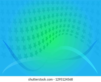 Concept star wavy design. Eps 10 vector background. Gradient mesh included - Vector